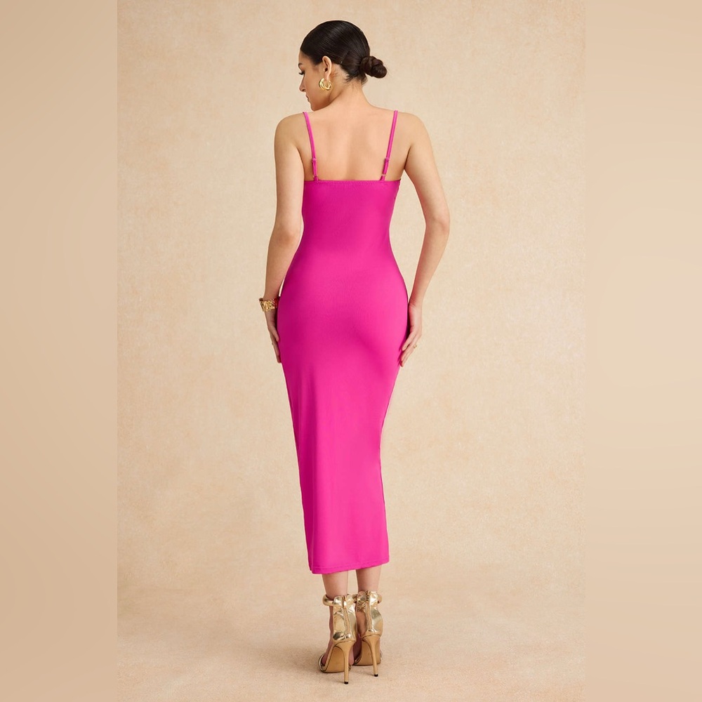Basic Solid Slip Maxi Dress|Micas - image 4